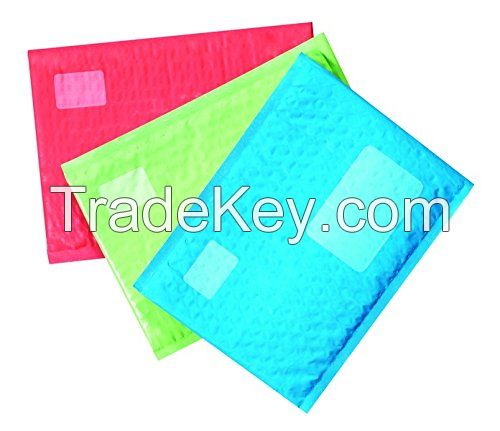 Window style Kraft Bubble Mailers