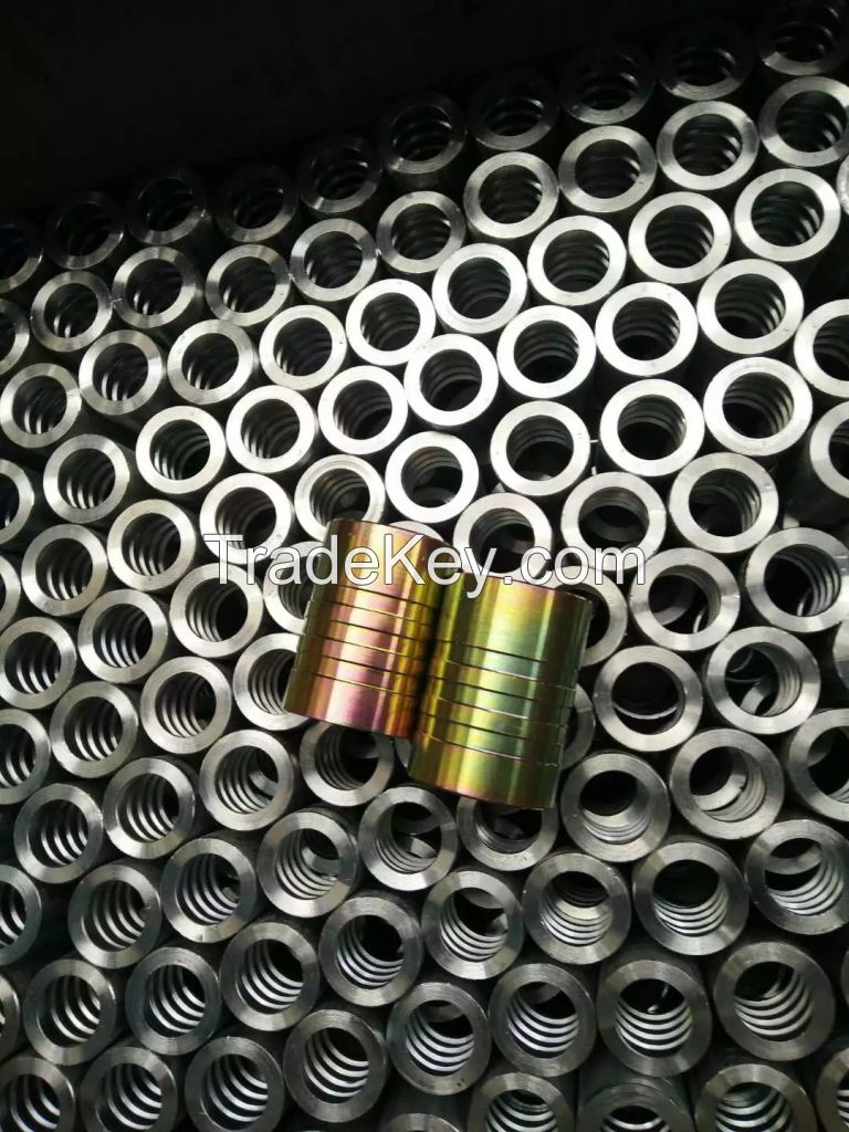 Carbon Steel Hydraulic Hose Ferrule / Hydraulic Ferrule Hose Fitting For R2AT /2SN Hose