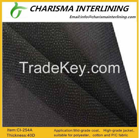 Double-dot coating elastic interlining 254A