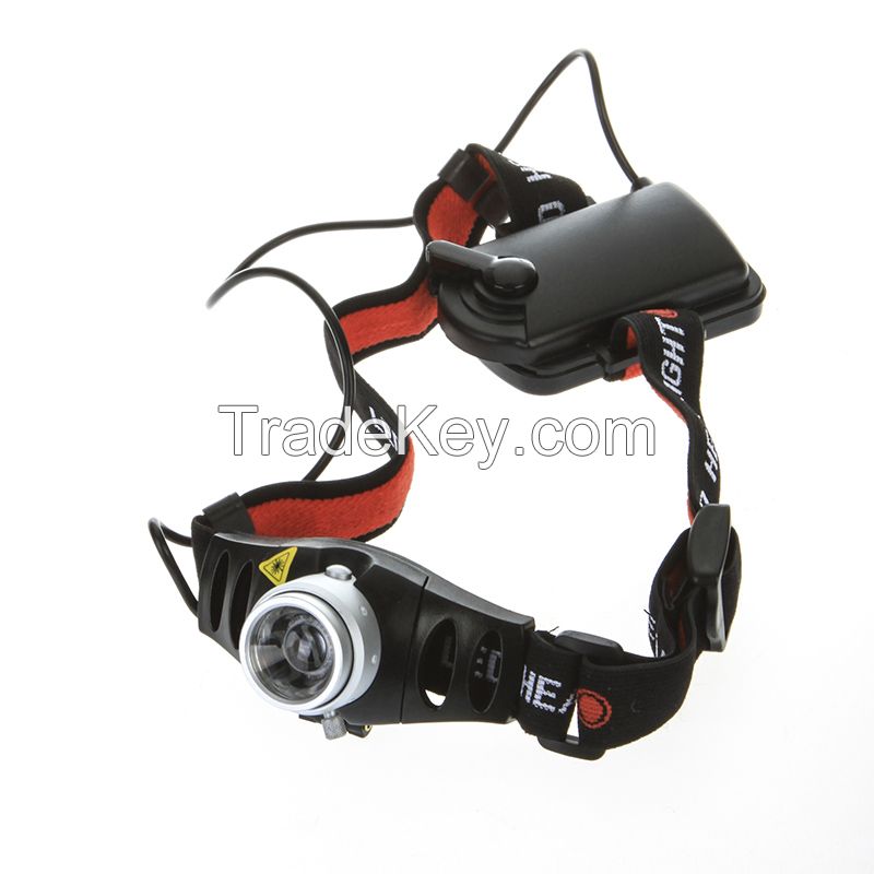 Zoomable Ultra Bright 500 Lumen CREE Q5 LED Headlamp Headlight