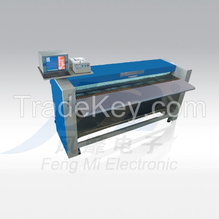 Wet-blue leather measuring machine for wringing machine