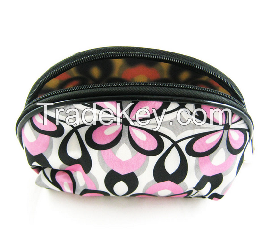 Women Makeup Cosmetic Bag With Zipper Closure