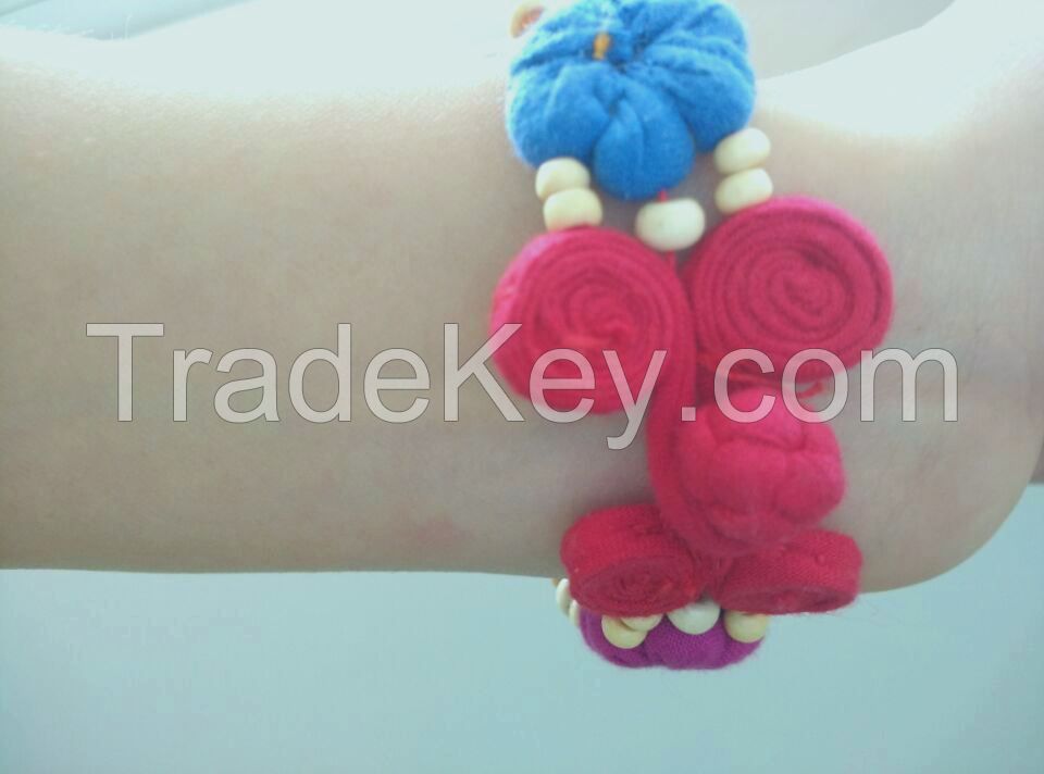 Handmade Folk style fabric Bracelet