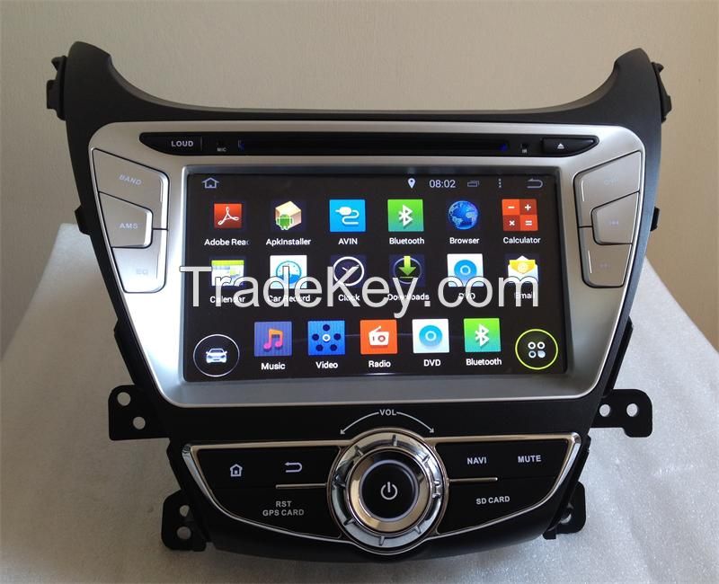 Android 4.44 Quad Core Hyundai Elantra 2014 Car DVD GPS Navigation