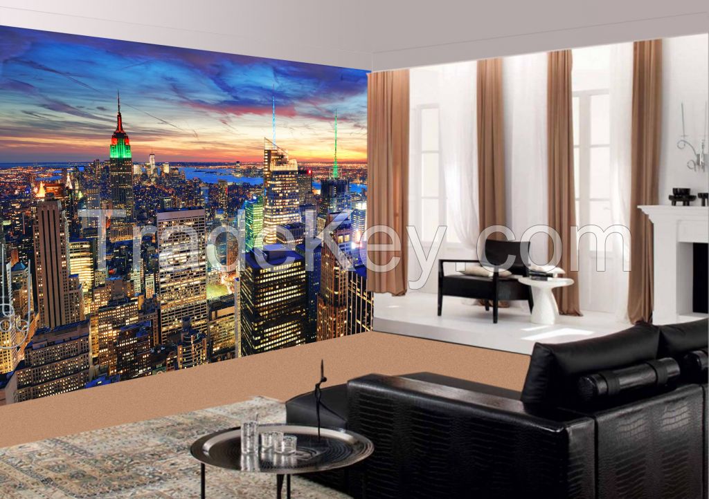 Wall Mural: New York City at Dusk, Self-adhesive, 272 cm X 198 cm