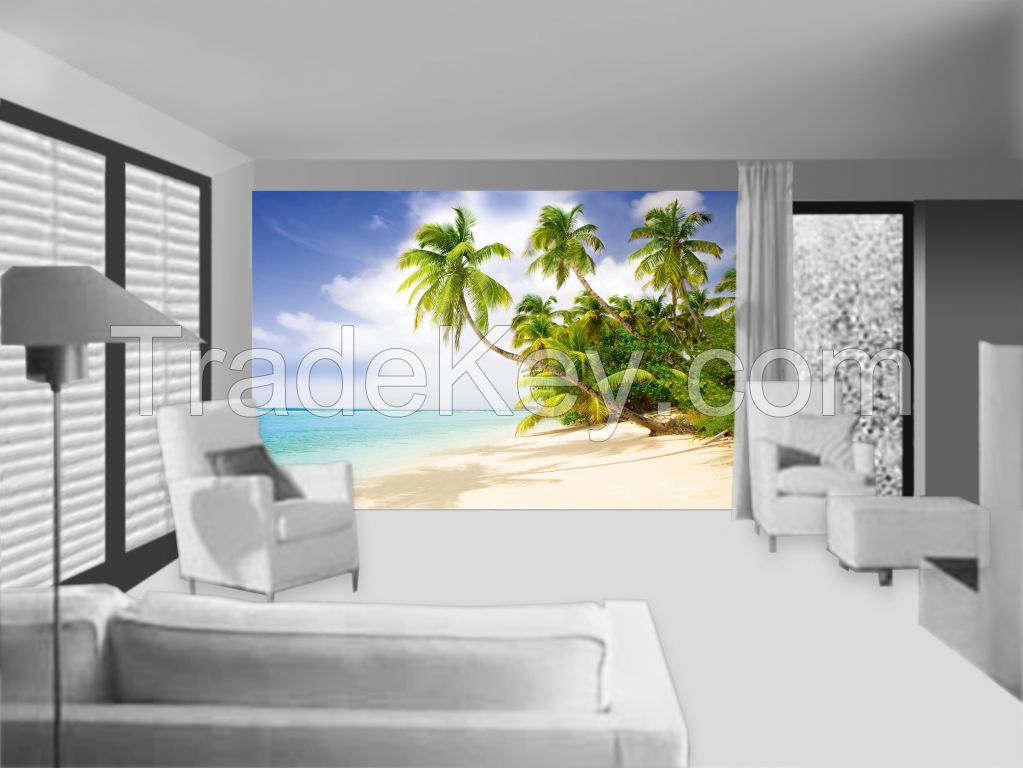 Wall Mural: Beach in the South Seas, Self-adhesive, 272 cm X 198 cm