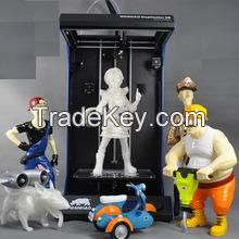 Made in china 3d printer large build size 200*200*200mm/300*300*300mm/400*400mm