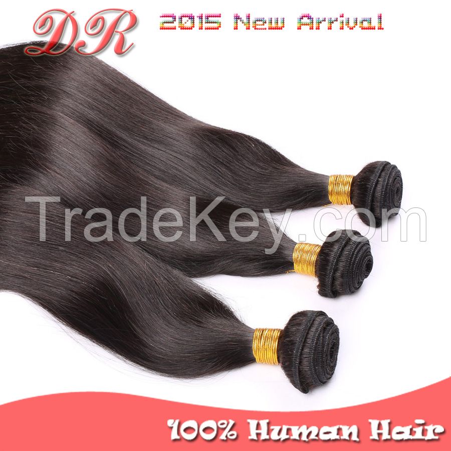 Peruvian Virgin Human Hair Weave Extension Unprocessed 4 Bundles Silky Straight Natural Color Remy Derun Hair Weft Free Shipping