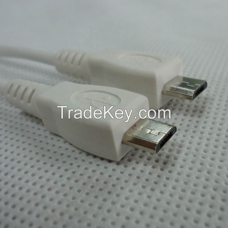 MICRO USB 5P B/M TO MICRO USB 5P B/M L=665MM WHITE