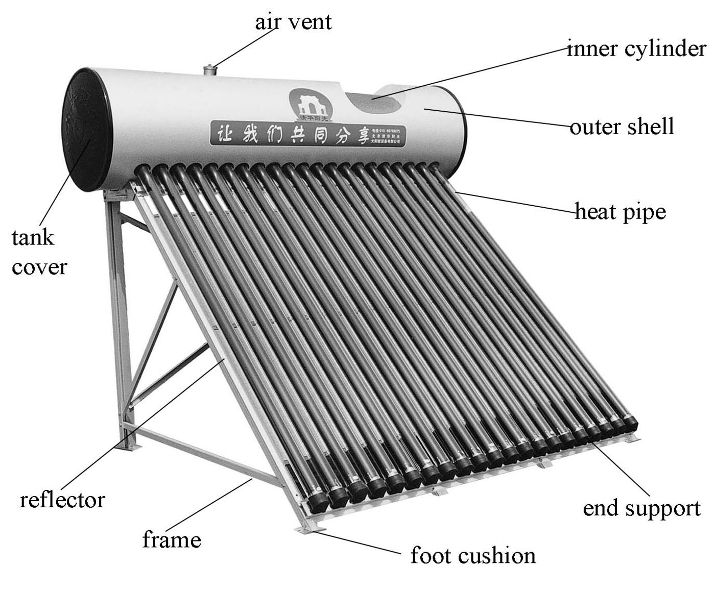 21 Tube Solar Water Heater Evacuated Tube