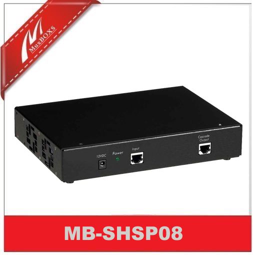 8-CH Stereo Audio Hub Distributor Over Cat5e/6