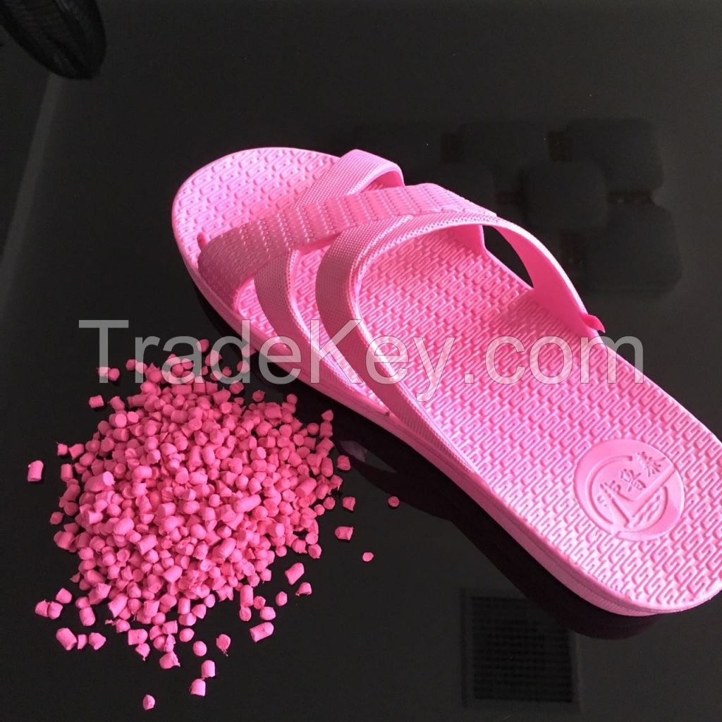 foamed pvc granules for air blowing shoes production