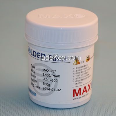 MAX high quality leaded solder paste Sn62Pb36Ag2 precision application