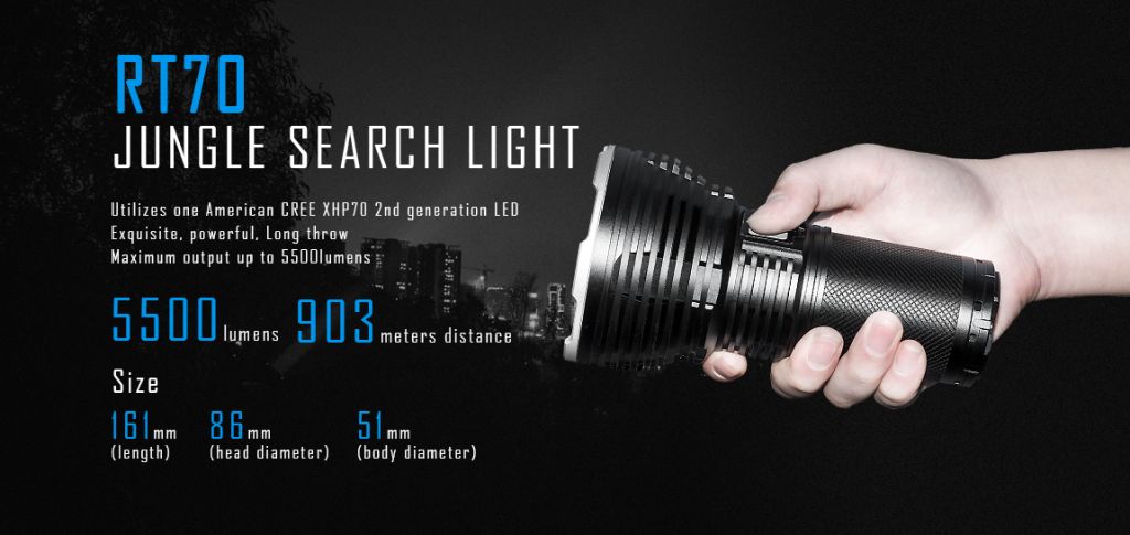 IMALENT DT70 A versatile USB rechargeable LED tactical flashlight