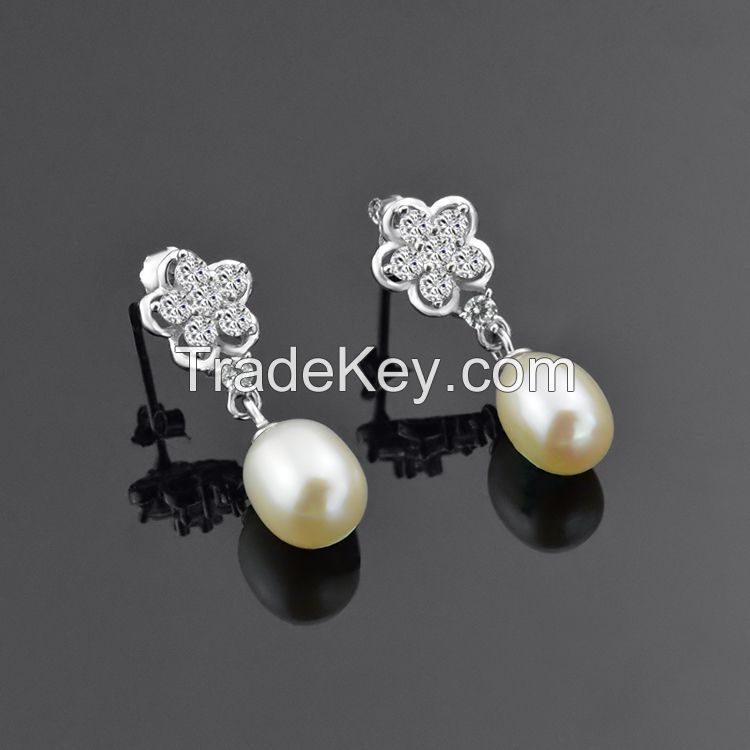 double pearl earrings,daily wear earrings !