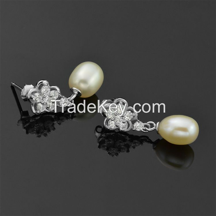 double pearl earrings,daily wear earrings !