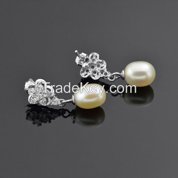 double pearl earrings,daily wear earrings !