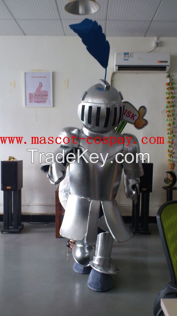 OISK Knights of professional custom mascot costume mascot adult size, free shipping 