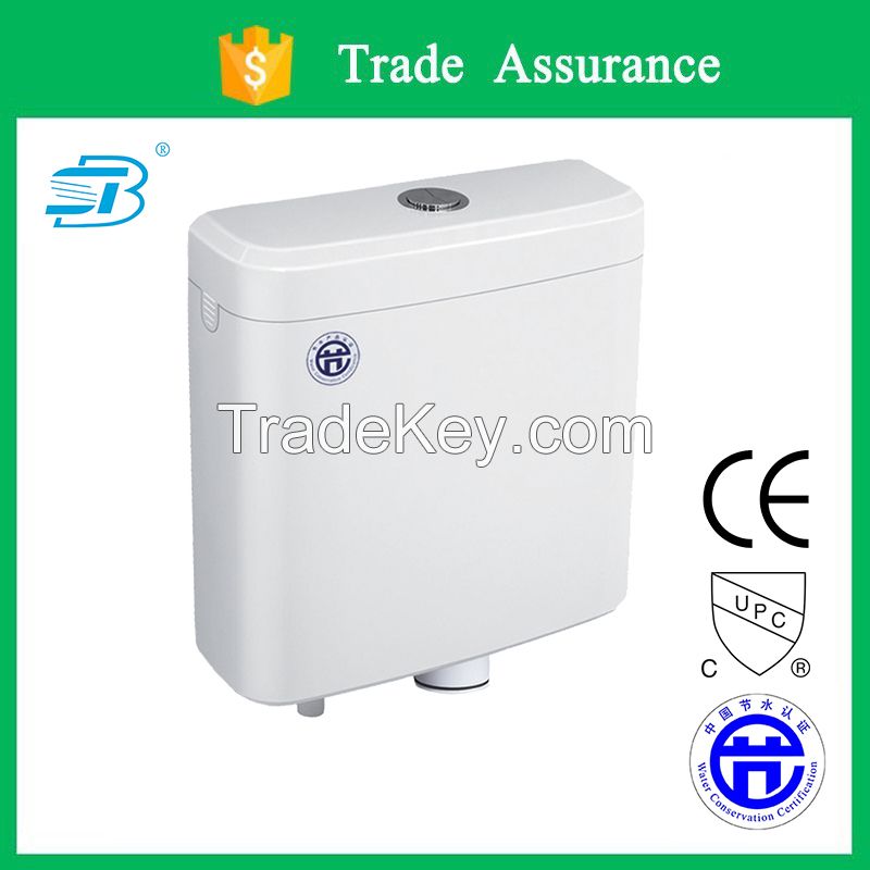 Plastic toilet cistern, toilet water tank with gentle press button (A8011)