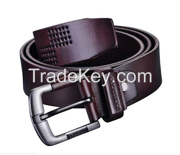 Fashion Embossed Real Leather Belts for Mens (YD-15102)