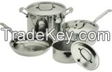 Stainless 3-ply cookware set 