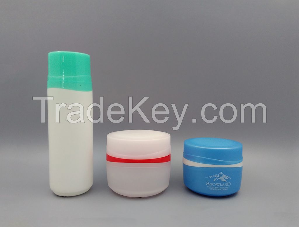 lotion bottle, cream container, plastic bottle, jar, cosmetic packaging, PE bottle