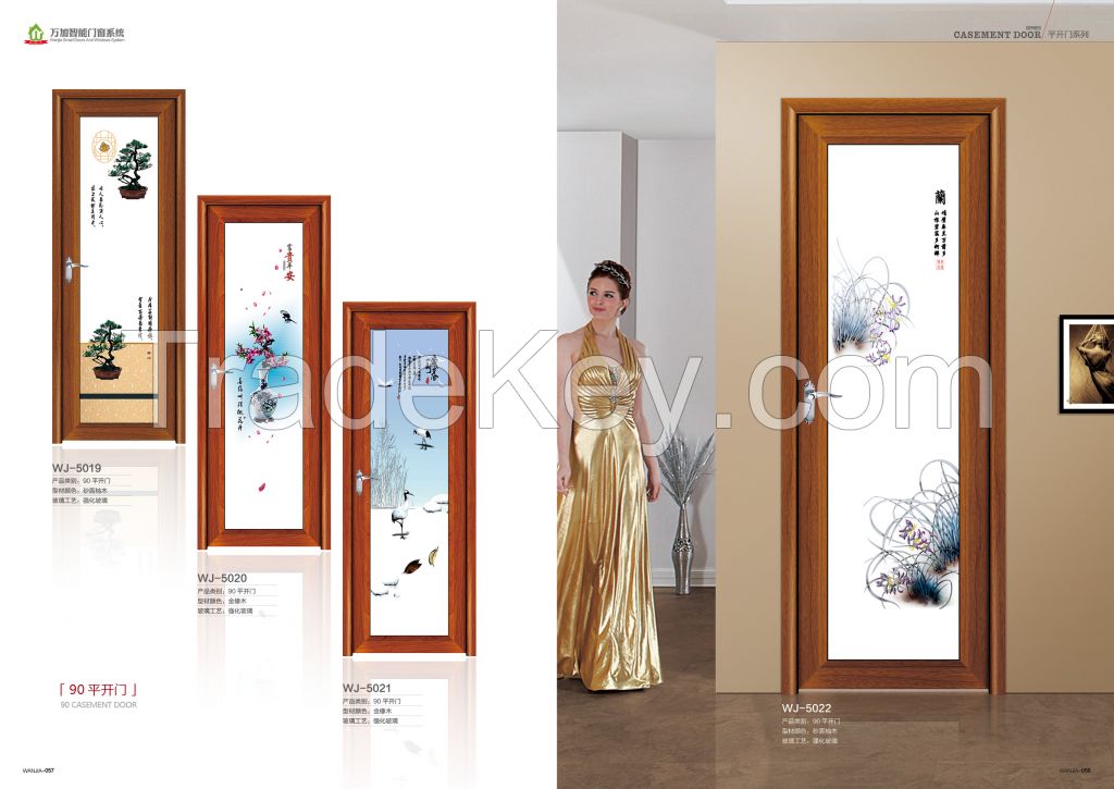 Modern aluminium bedroom doors