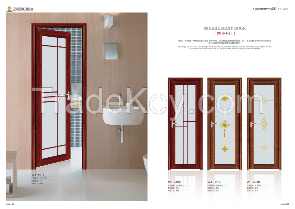 Modern aluminium bedroom doors