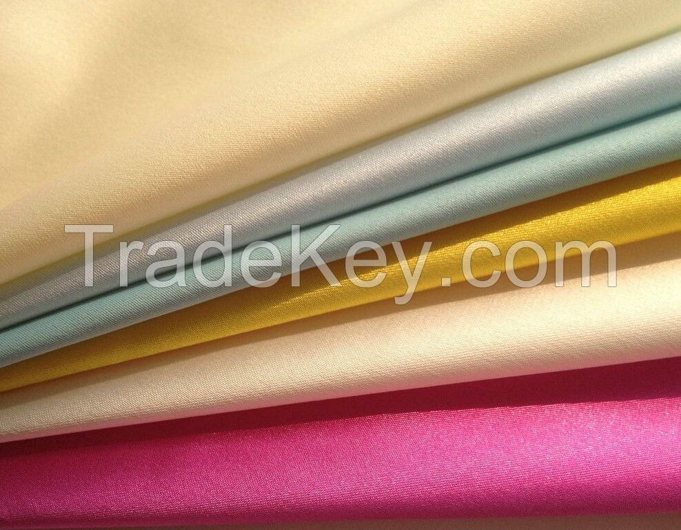 Printed satin fabric for dress