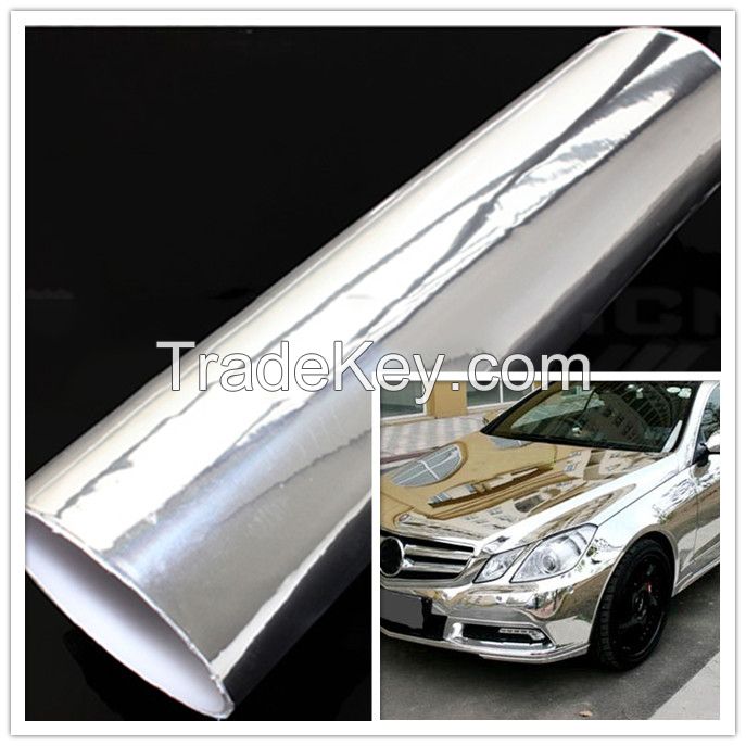 2015 zsmell Factory wholesale car sticker good price chrome vinyl car wrap