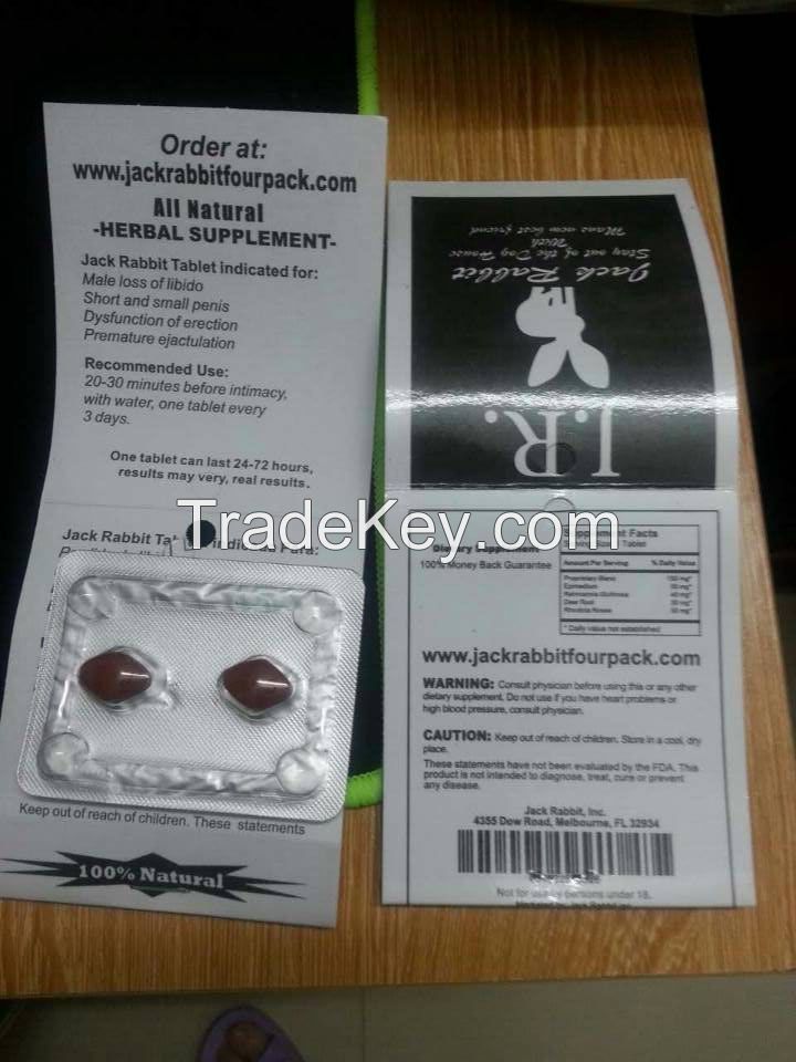 New Arrival! ! ! ! 100% Origin Natural Jack Rabbit J.R. Male Enhancement Pills 