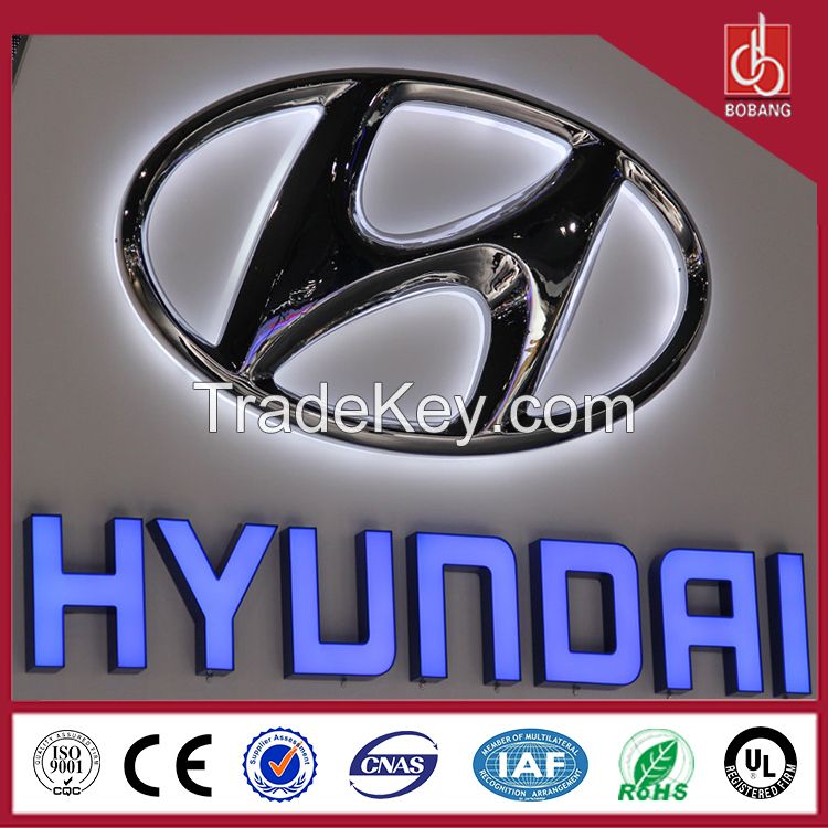 Outdoor 3D LED lighting car dealer signs for car company