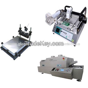 SMT Production Line, Equipped with PnP machine/Reflow Oven/Stencil Printer