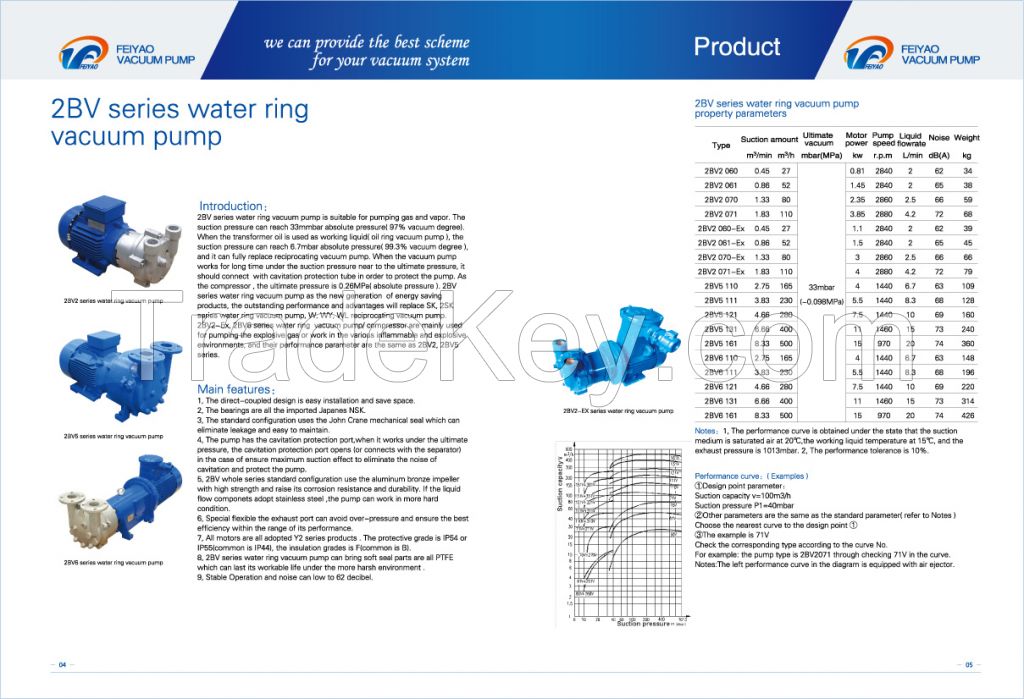 WATER RING VACUUM PUMP