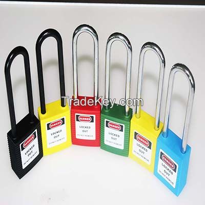 76mm Long Steel/ Nylon shackle Xenoy Safety Padlock