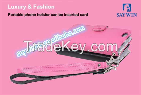 Brand New Luxury PU Leather fashion Wallet style phone Cover for iphone