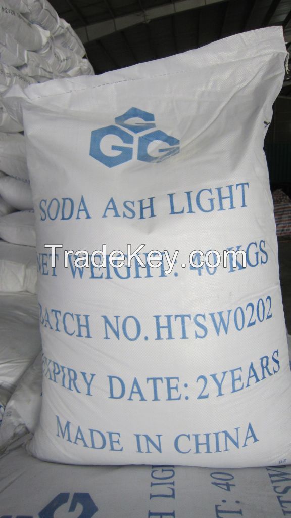 Chinese Sodium Carbonate, Soda Ash Light/Dense 99.2% with top quality