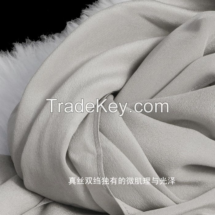 Mulberry silk scarf with grey color fashion