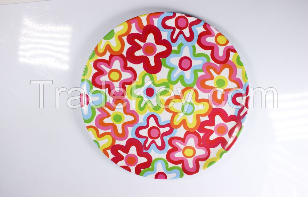 15&#039;&#039; round melamine tray