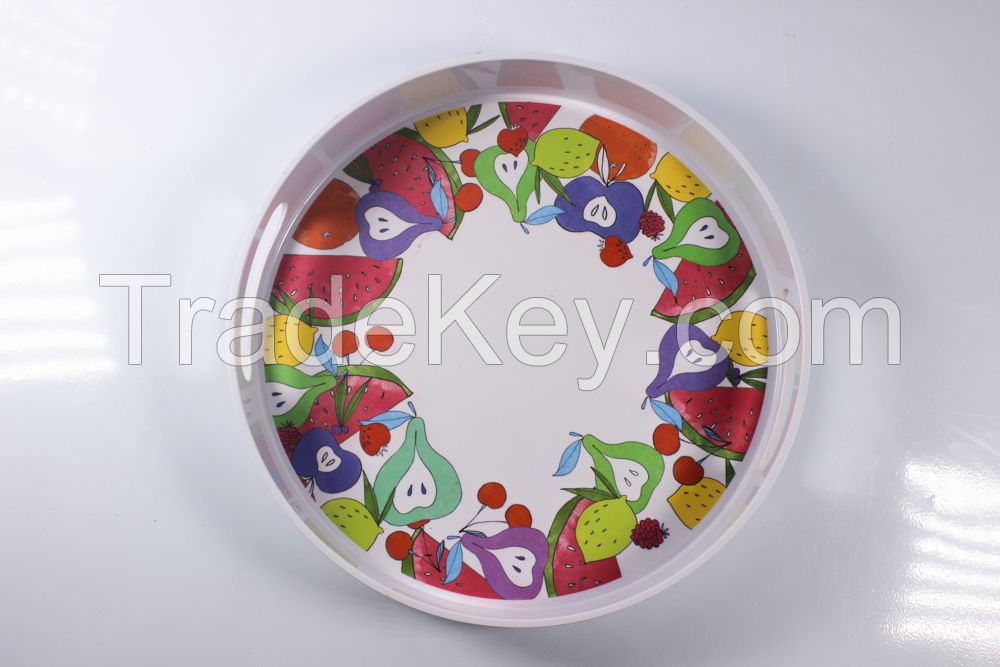 15'' round melamine tray