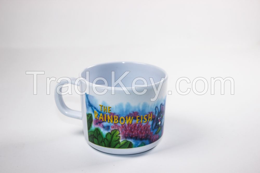 Melamine cup with handle