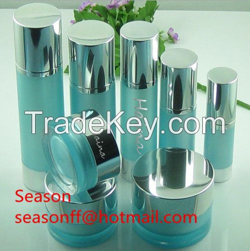 Aluminum lotion bottles airless cosmetic lotion bottles