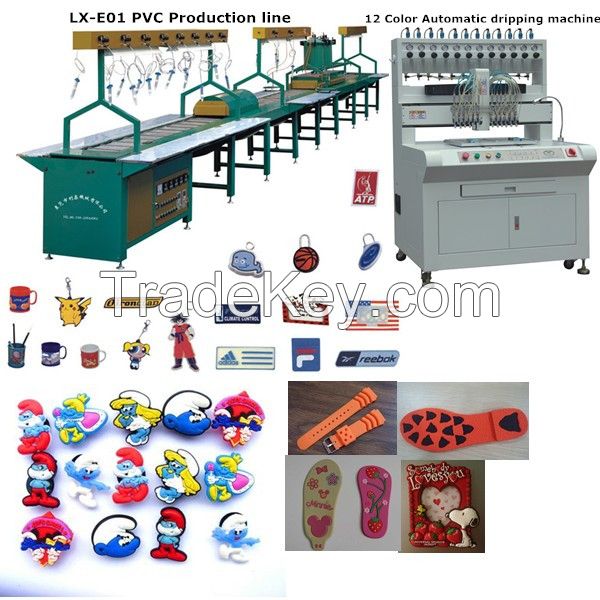 2016 Automatic glue dispensing machine for art products keychain, USB drive, label