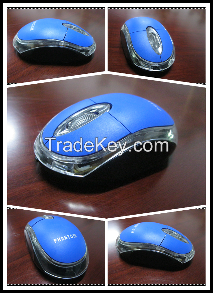 Cheap Wired Computer Rainbow Optical Mouse Computer Mouse for Promotion