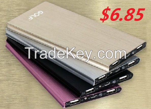 12000mAh Metal Polymer Portable Power Bank for Mobile Phones Portable Battery