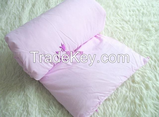 Silk duvet with cotton shell with PVC bag packing