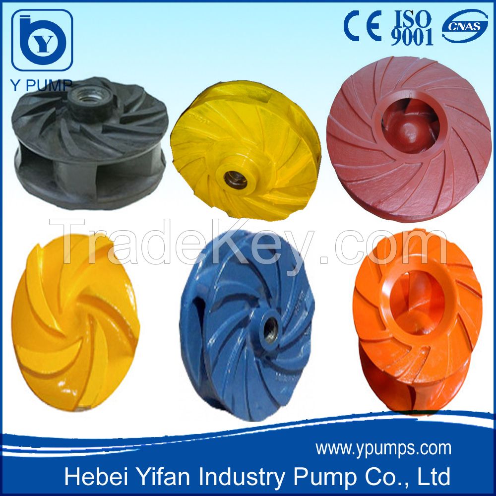 Erosion resistance pump impeller, slurry pump impeller