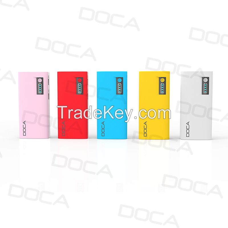 DOCA D566A high capacity 13000mah dual usb power bank