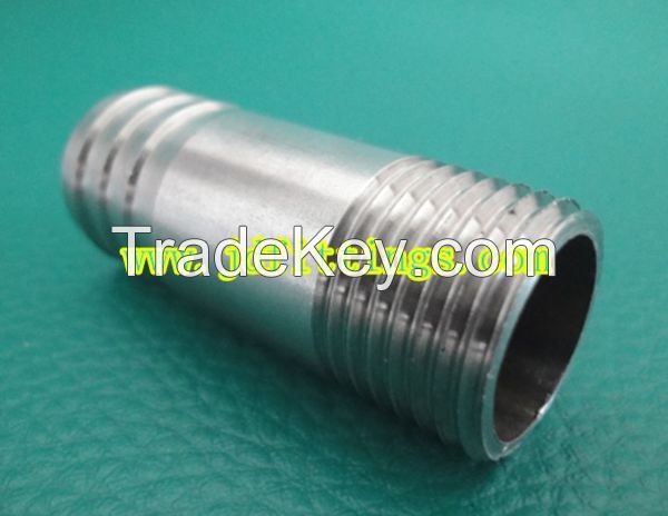 stainless steel threaded pipe fittings hose nipple