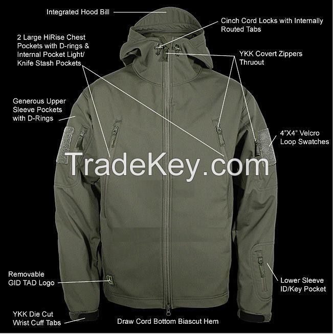Camouflage Active Softshell Woodland Jacket
